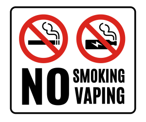 No Smoking No Vaping printable template