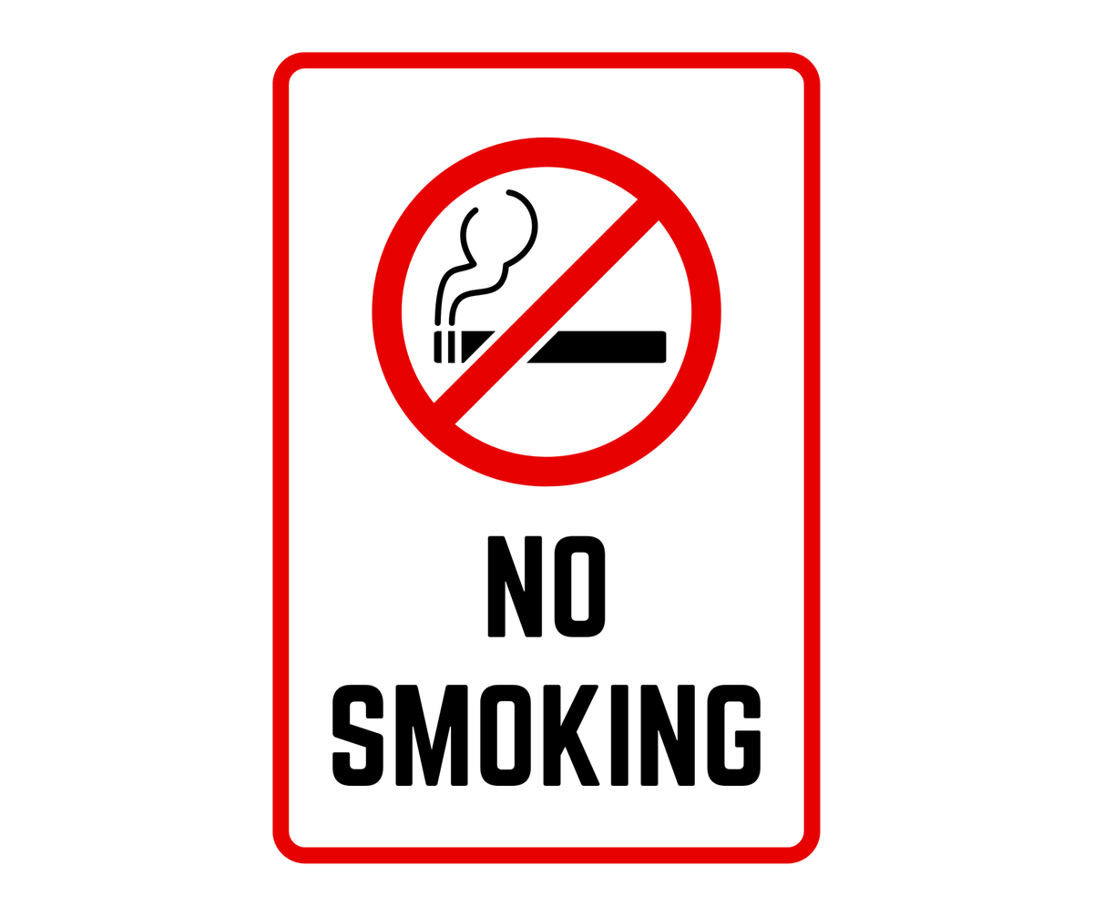 No Smoking Sign: Templates (Free