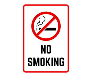 No Smoking Sign printable template