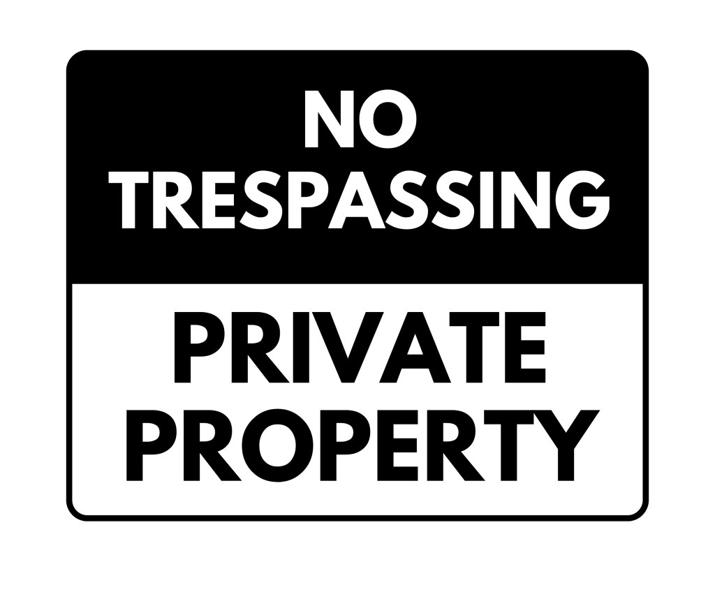 メ田バース家宅侵入禁止 書 No Trespassing Private Property Sign: Printable Templates (Free