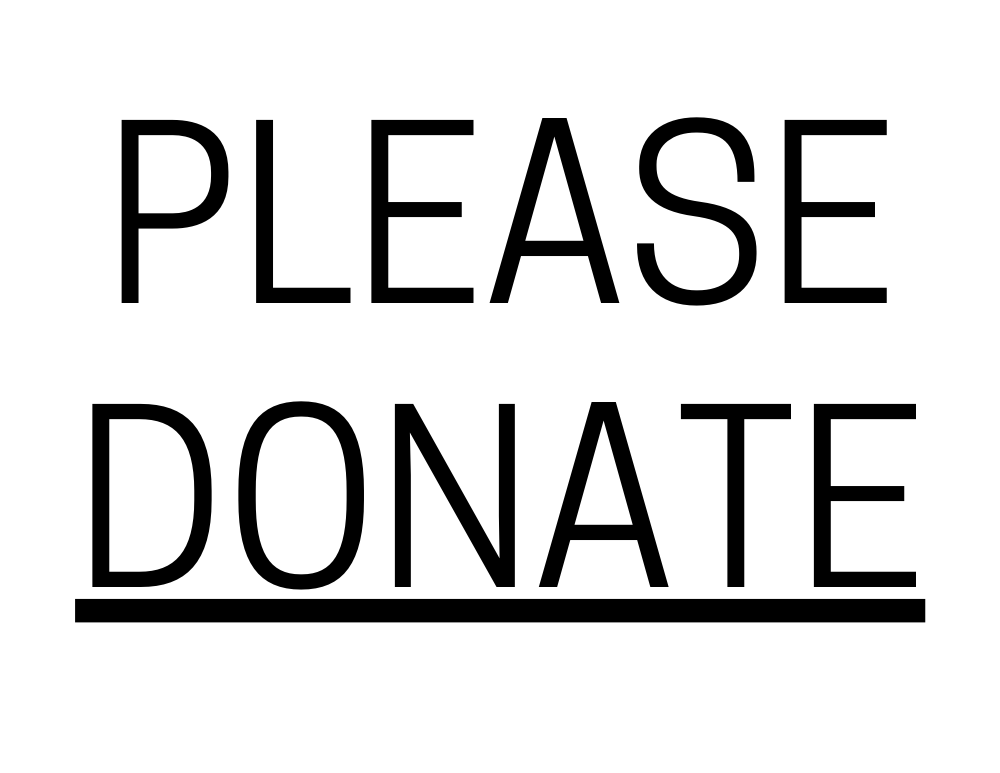 Please Donate Sign