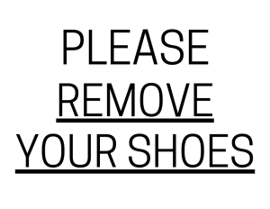 Please Remove Your Shoes - printable sign, template, download, PDF, free, signs