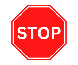 Red stop sign printable template