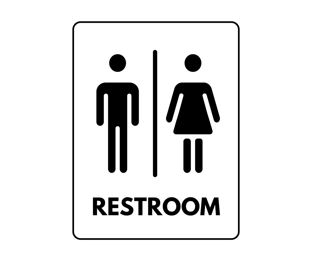 unisex bathroom sign printable