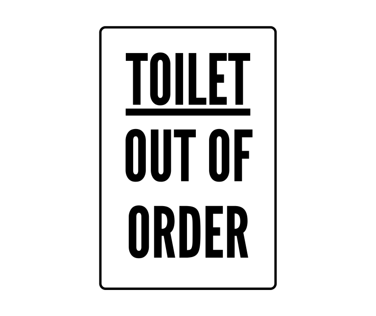 Toilet Out Of Order Sign Printable Templates (Free PDF Downloads)