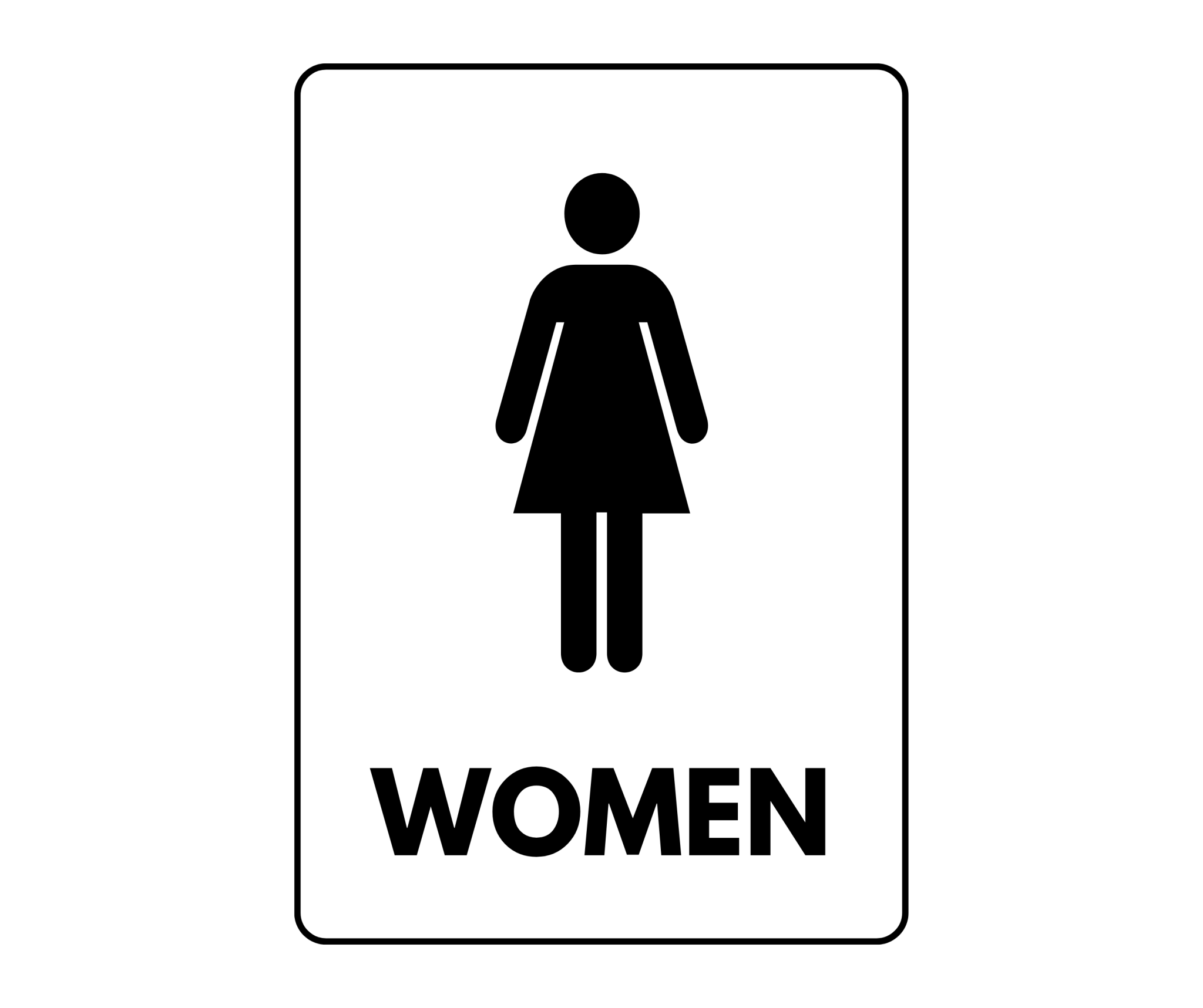 Women Restroom Sign Printable Templates (Free PDF Downloads)