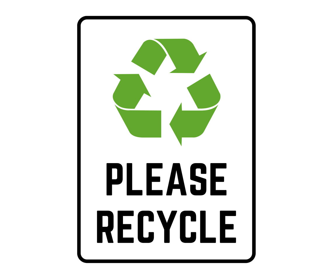 Recycle Signs: Printable Templates (Free PDF Downloads)