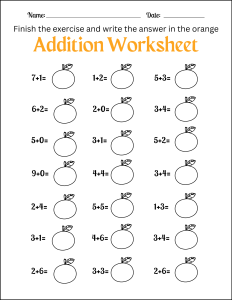 Addition worksheet, Funny, Colored Missing answers. Fill in the blanks, Free printable addition chart, math table worksheets, sheet, pdf, blank, empty, 3rd grade, 4th grade, 5th grade, template, print, download, online.