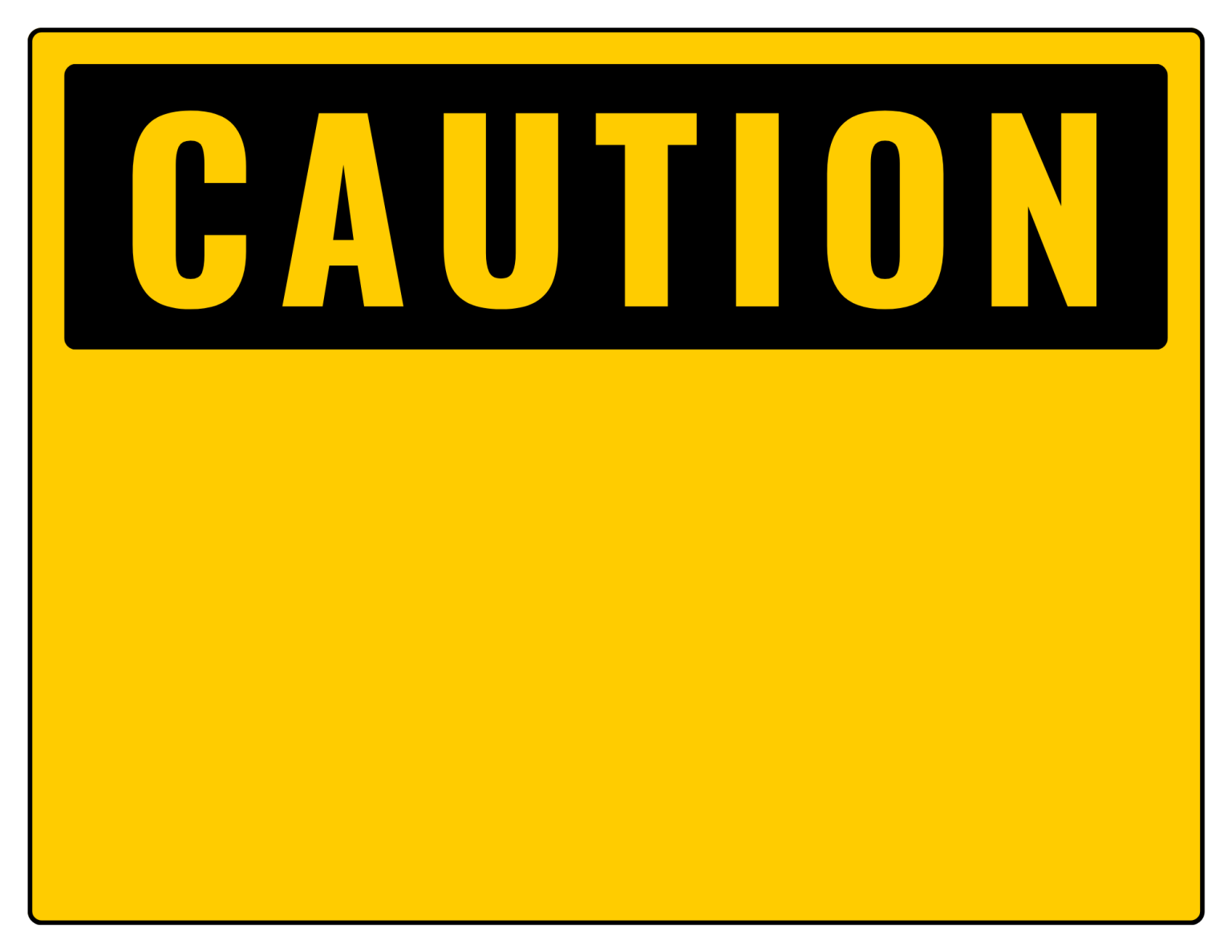 Caution Signs Printable Templates Free Pdf Downloads