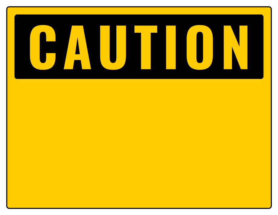 Caution Signs: Printable Templates (Free PDF Downloads)