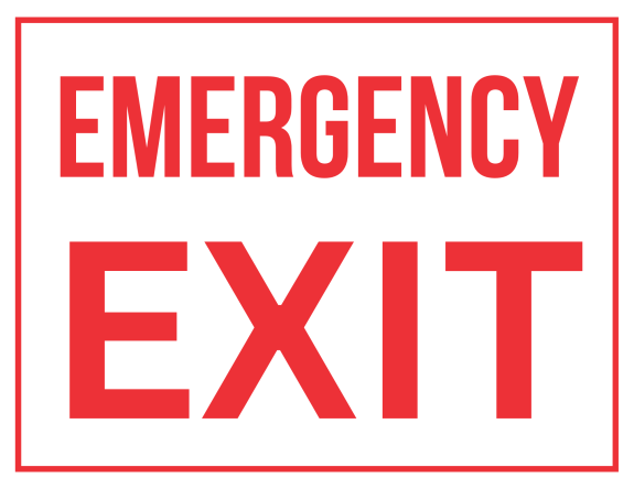 Emergency Exit Sign: Printable Templates (Free PDF Downloads)