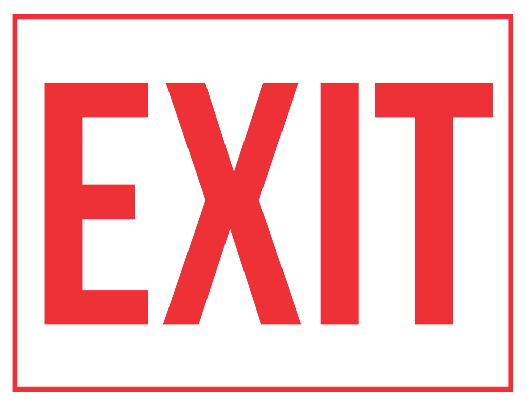 Emergency Exit Sign Printable Templates Free Pdf Downloads 2250