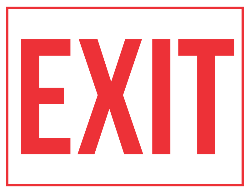 Emergency Exit Sign: Printable Templates (Free PDF Downloads)