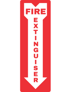 Fire Extinguisher Down Arrow Printable - printable sign, template, download, PDF, free, signs