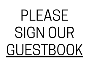 Please Sign Our Guestbook - printable sign, template, download, PDF, free, signs
