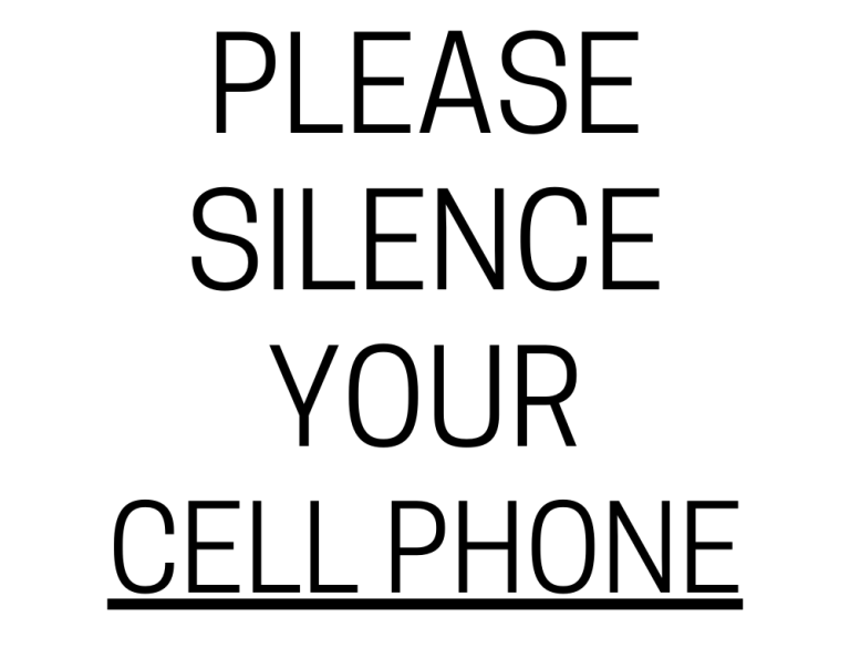 Please Silence Your Cell Phone Sign Printable Templates Free Pdf Downloads 4239