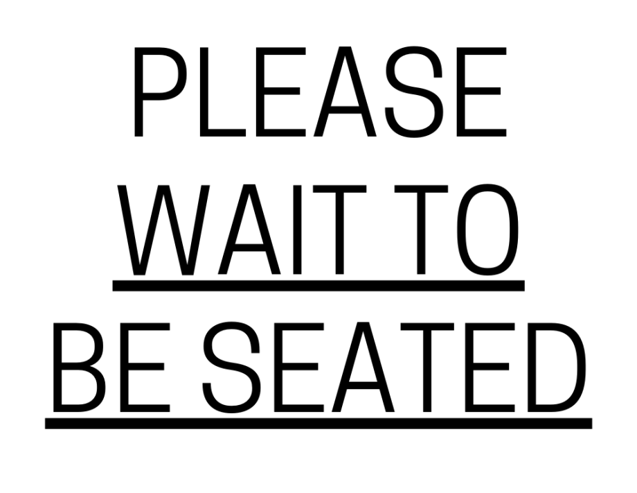 Please Wait To Be Seated Sign: Printable Templates (Free PDF Downloads)