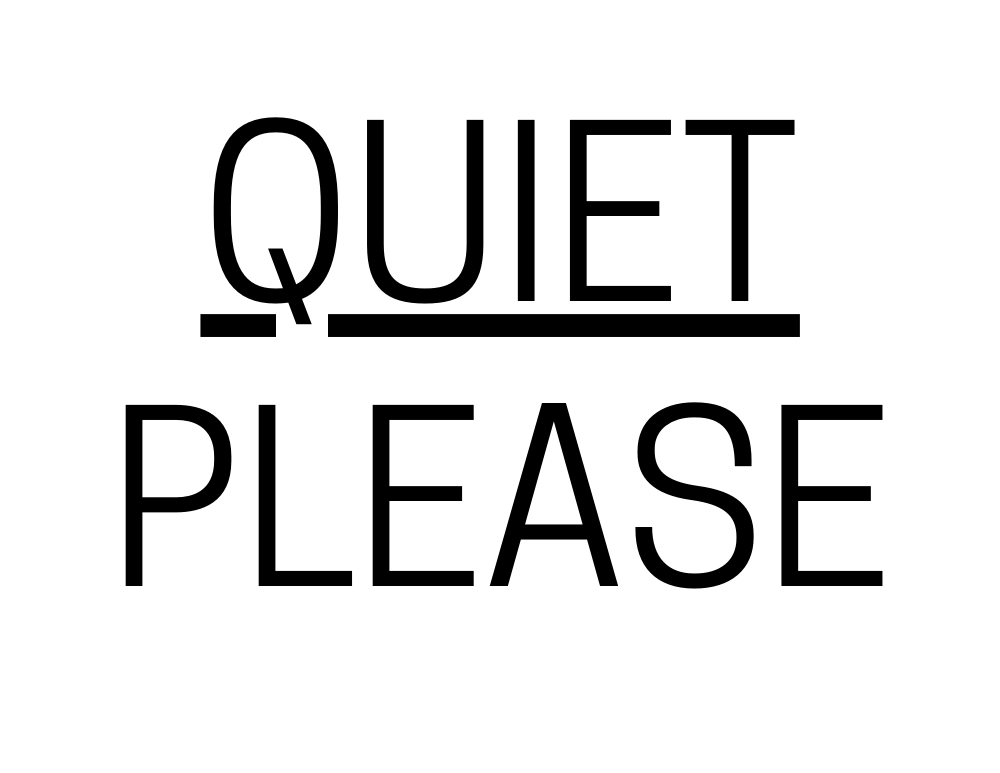Printable Please Be Quiet Sign