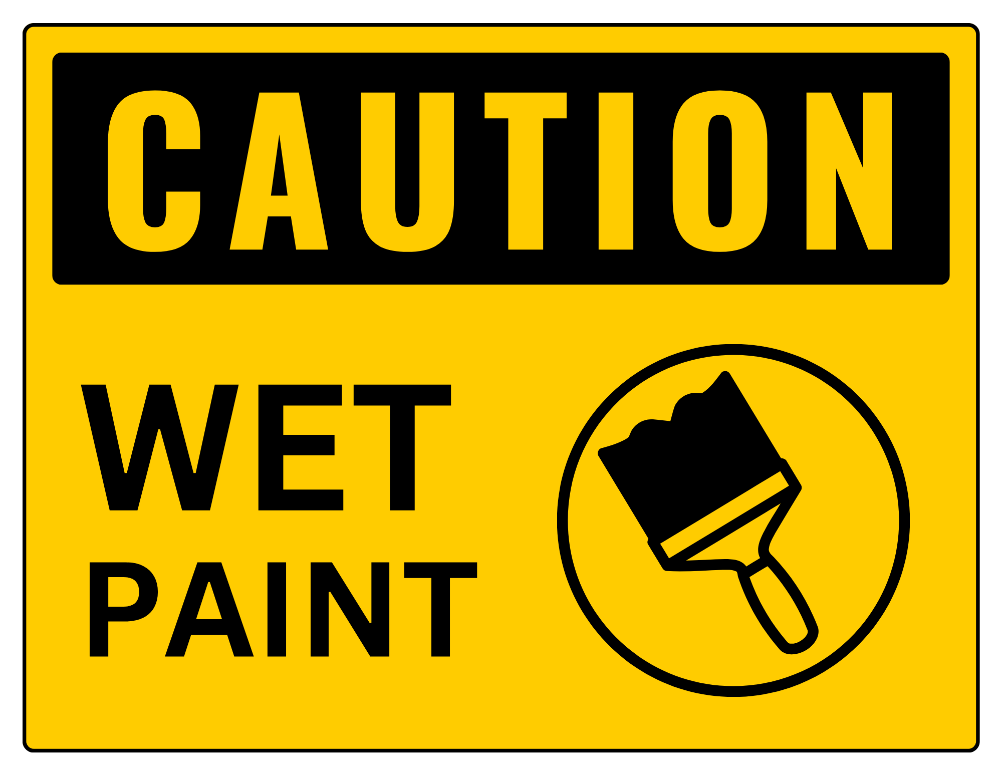 Caution Area Under Construction Sign: Printable Templates (Free PDF