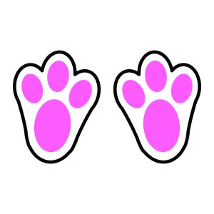 Easter Bunny Paws Template , Easter Bunny, Easter Egg Tags, Easter Bunny Vector, Easter svg files, Easter Eggs, Bunny SVG, , Cricut , Easter Egg Svg