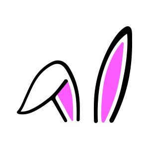 Easter Left Folded Bunny Ears Template , Easter Bunny, Easter Egg Tags, Easter Bunny Vector, Easter svg files, Easter Eggs, Bunny SVG, , Cricut , Easter Egg Svg