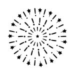 Fireworks SVG: FREE Printables, Stencils, Silhouette