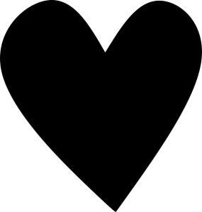 Black Heart SVG Heart SVG Svg File for Cricut 