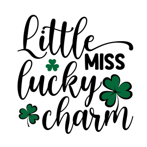 Little miss lucky charm, St Patrick's Day SVG ,  St. Patty's Day, Irish SVG , Cut File, Instant Download, Commercial use, Silhouette, Clip art, Lucky Clover, cricut designs, svg files, silhouette, holidays, crafts, embroidery, cut files, vector, card stock, glowforge.