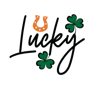 Lucky, St Patrick's Day SVG , Irish SVG ,  St. Patty's Day, Cut File, Instant Download, Commercial use, Silhouette, Clip art, Lucky Clover, cricut designs, svg files, silhouette, holidays, crafts, embroidery, cut files, vector, card stock, glowforge.