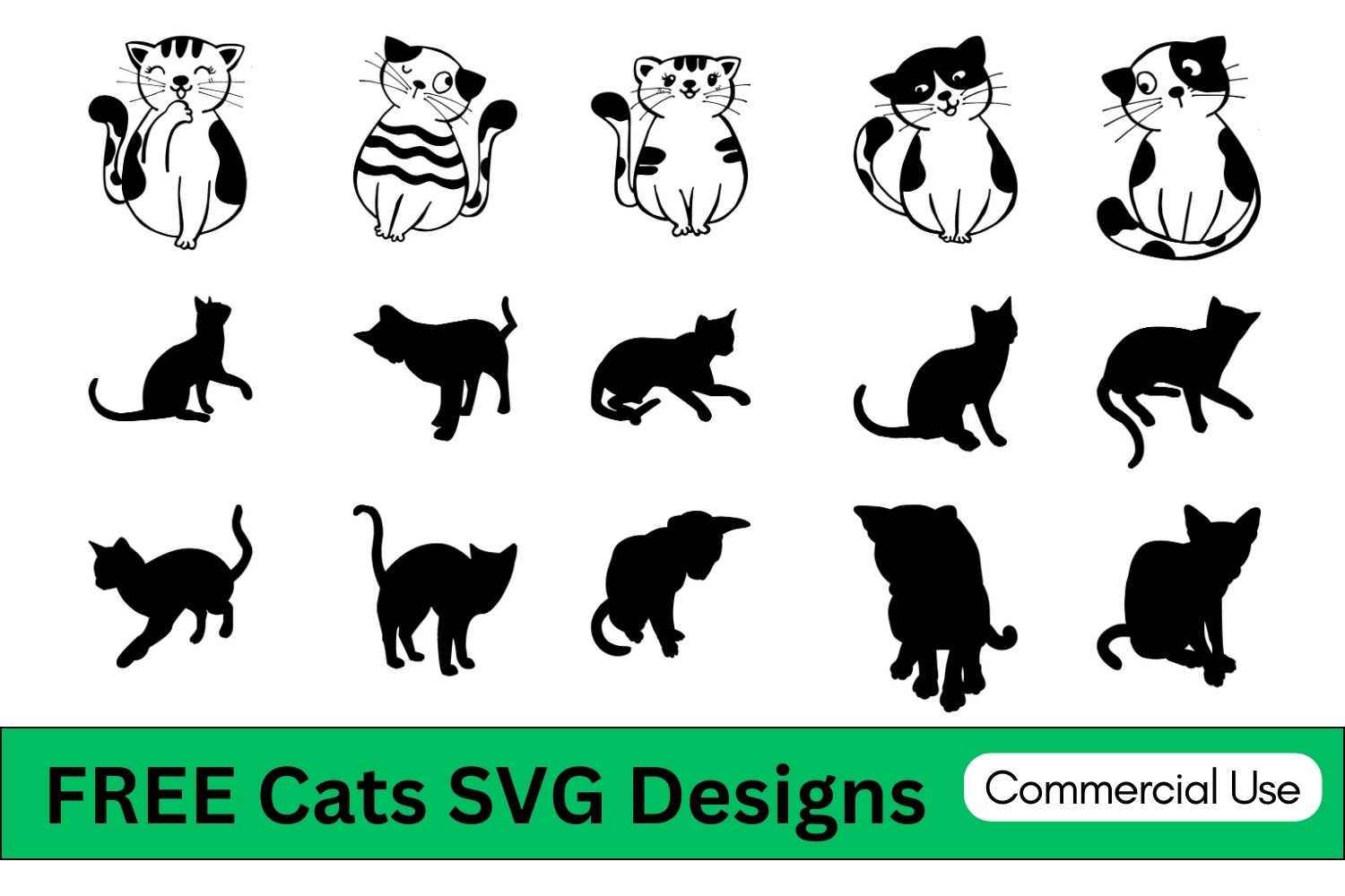 Cat Templates, Cats, Cat silhouette, prinatbles, stencils, vector, cricut, download, svg, clipart, designs, cat, free, download