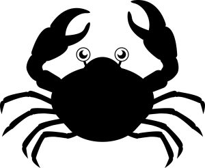 Crab with two claws, Beach Bundle, Beach Bundle SVG, Cricut, download, svg clipart designs