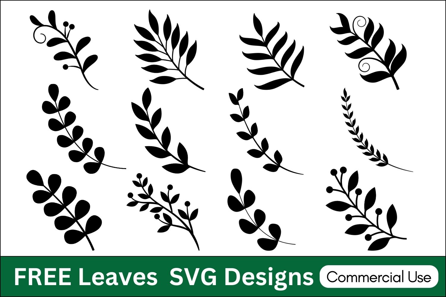 Leaves SVG: FREE Printables, Stencils, Silhouette