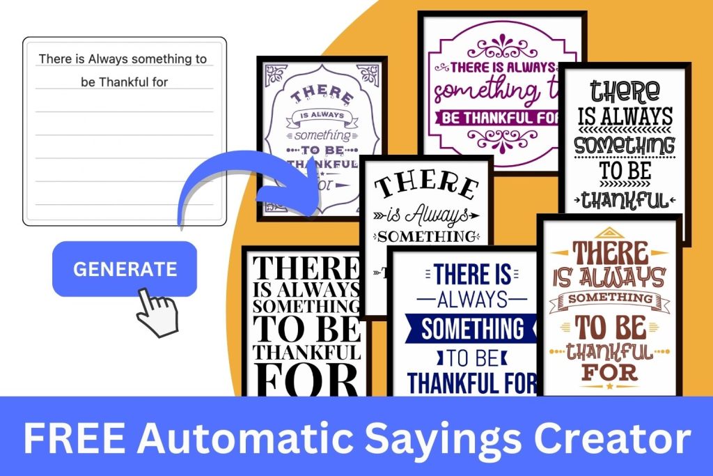 free automatic quotes maker sayings creator online