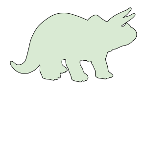 Free Triceratops dinosaur template, vector, cricut, silhouette, fossil, dino, jurassic, animal, cricut, scroll saw, svg, coloring page, quilting pattern, toy, design clipart