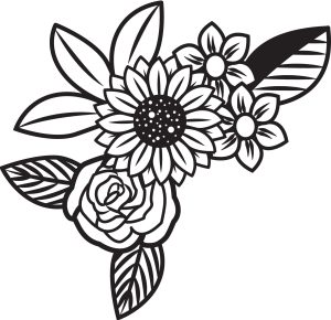 Buy flower , Flowers Template , Floral design ,floral SVG, Flowers, Cricut