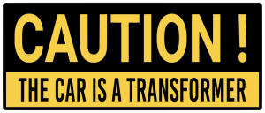 Caution the car is a transformer - Bumper Sticker SVG, Vehicle Sticker, Funny Bumper, Funny Car Decal, Cricut, Sticker, Driving, Free Download