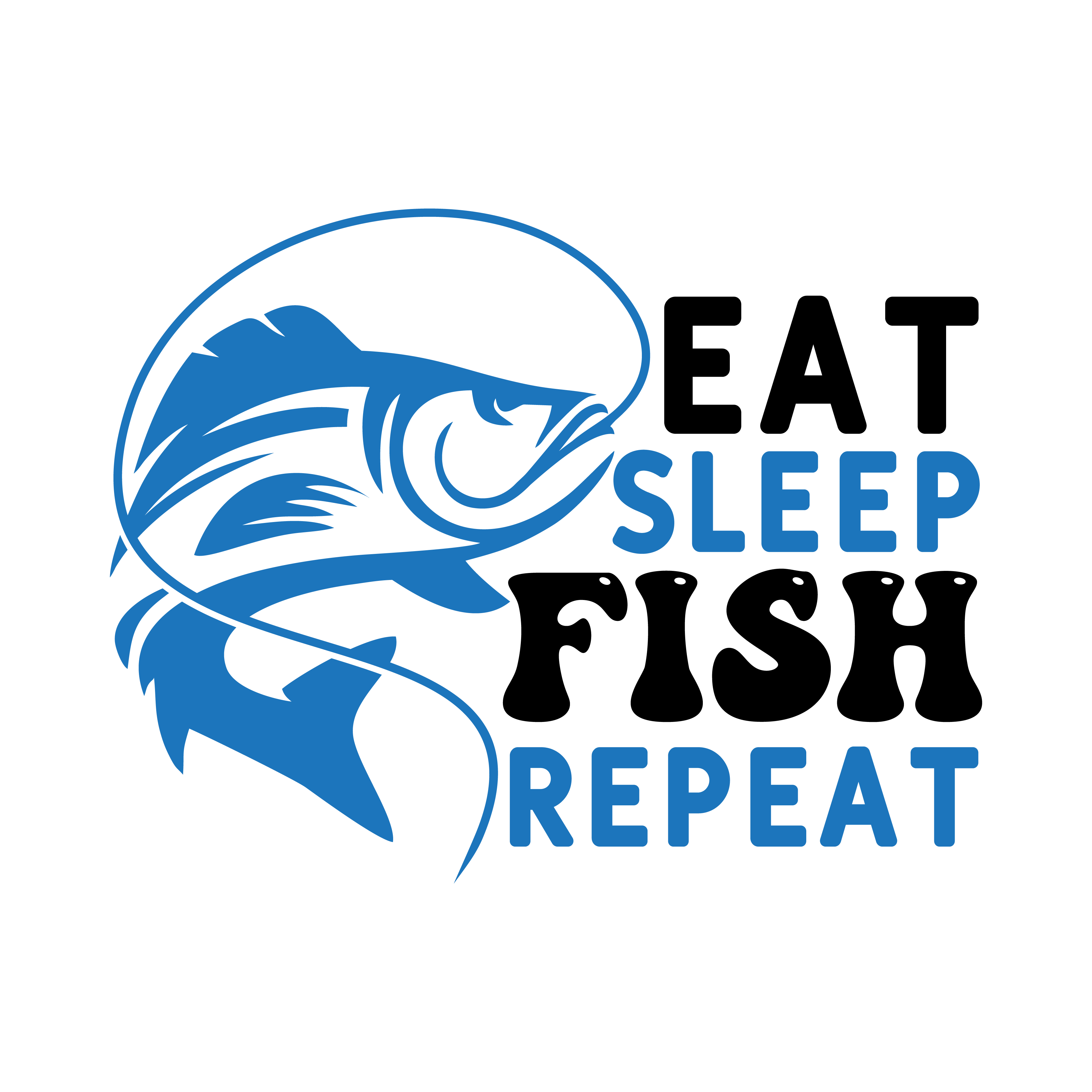eat sleep fish repeat, Fishing quotes, fishing sayings, Cricut designs, free, clip art, svg file, template, pattern, stencil, silhouette, cut file, design space, short, funny, shirt, cup, DIY crafts and projects, embroidery