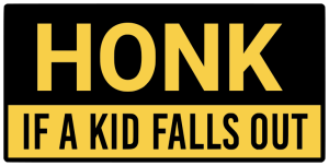 Honk if a kid falls out - Bumper Sticker SVG, Vehicle Sticker, Funny Bumper, Funny Car Decal, Cricut, Sticker, Driving, Free Download