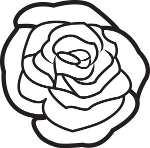 rose flower outline, Flowers Template , Floral design ,floral SVG, Flowers, Cricut