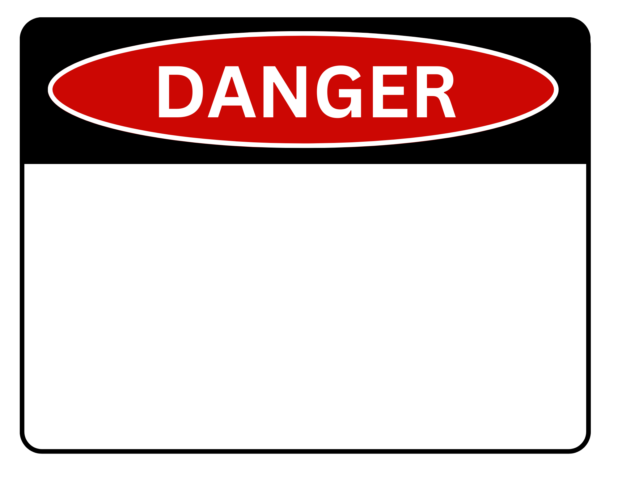 Danger Sign Template