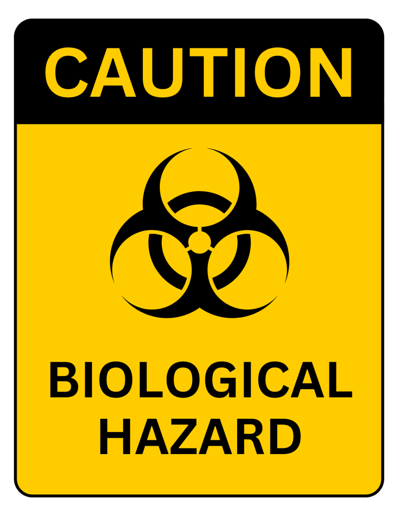 Caution Biological Hazard Sign Printable Templates (Free PDF Downloads)