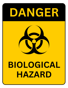 Danger Biological Hazard Sign Printable Template pdf free download 