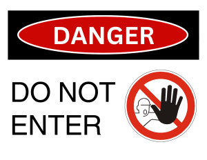 Danger Do Not Enter Sign Printable Template