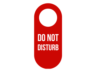 Do not disturb printable sign