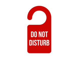 Do not disturb template, do not disturb signs