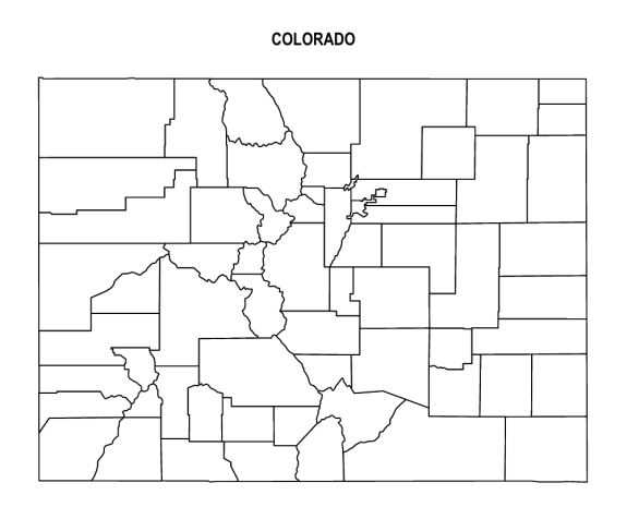 Colorado County Map: Editable & Printable State County Maps