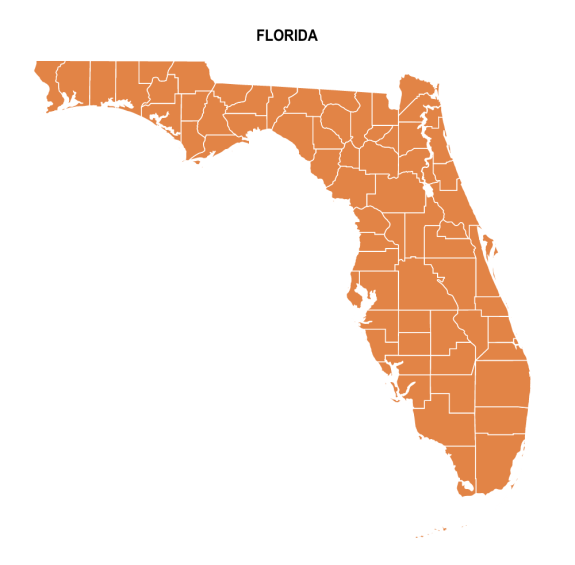 Florida County Map: Editable & Printable State County Maps