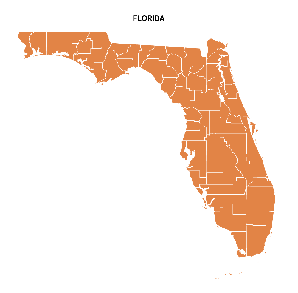 Florida County Map Editable And Printable State County Maps