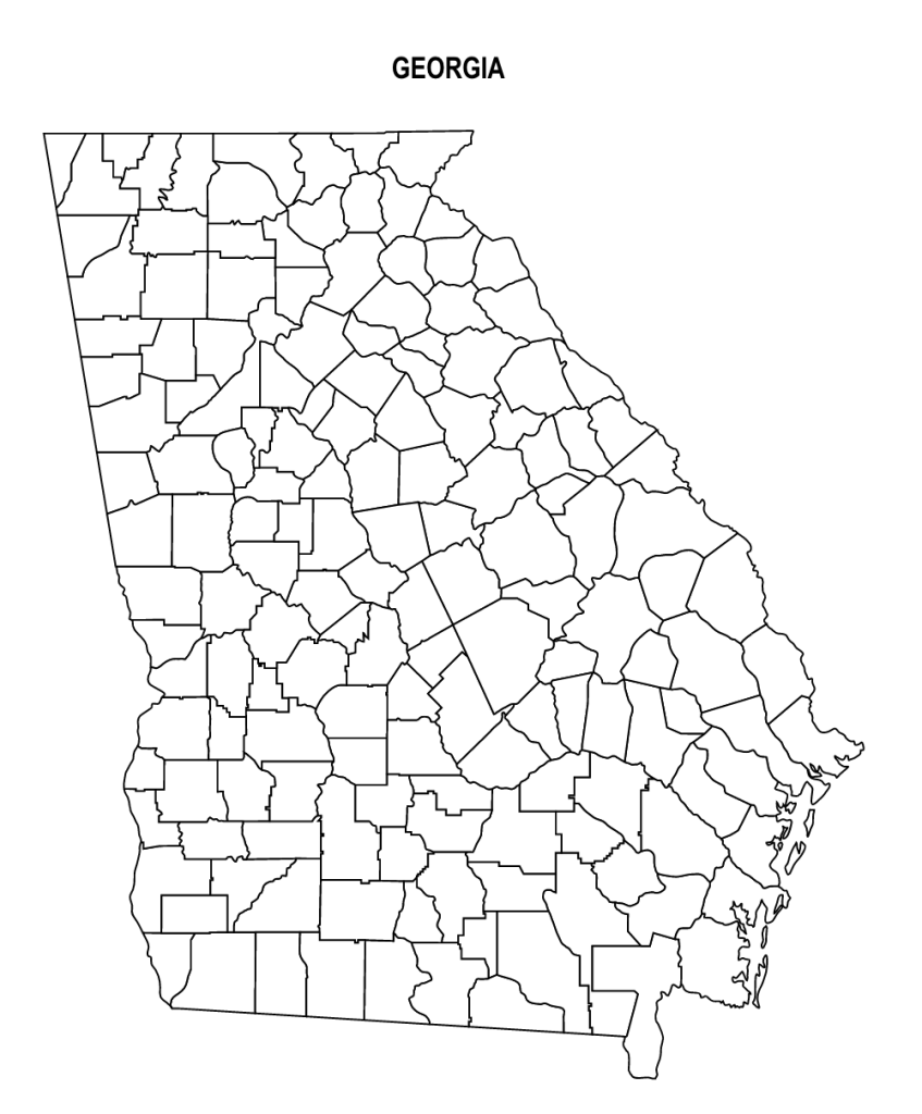 Georgia County Map: Editable & Printable State County Maps