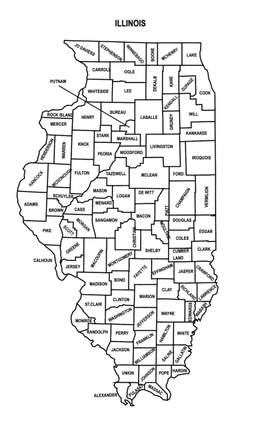 Illinois County Map: Editable & Printable State County Maps